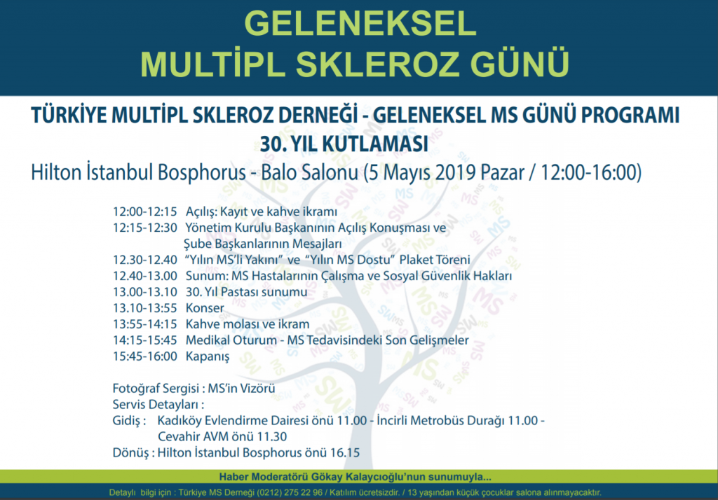 5 Mayıs Geleneksel Multipl Skleroz Günü